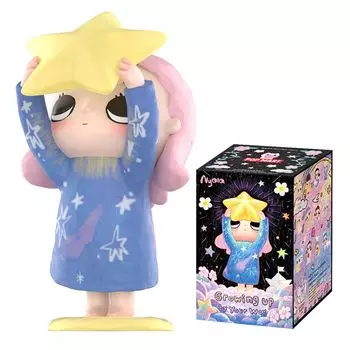 POP MART Nyota Growing up by Your Way Серия Pop Mart Gacha Gacha Blind Box Фигурка Пластиковая модель Премиум-игрушка Мягкий винил ПВХ Оригинальный персонаж