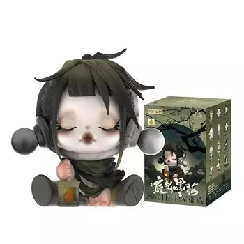 POP MART SKULLPANDA Серия Ink Plum Blossom [1 шт.] pop mart Gachagacha BLIND box фигурка пластиковая модель премиум игрушки ПВХ мягкий винил оригинал