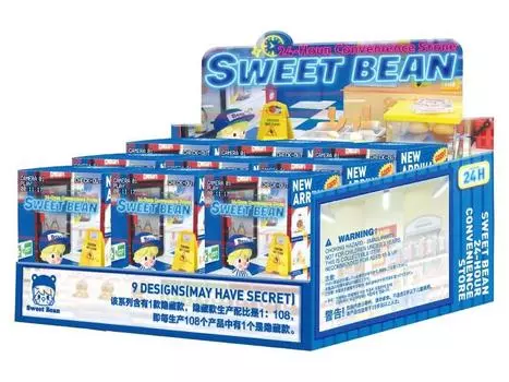POP MART Sweet Bean Convenience Store Series Shopping Kit Trading Figure Box of 9 PVC&ABS