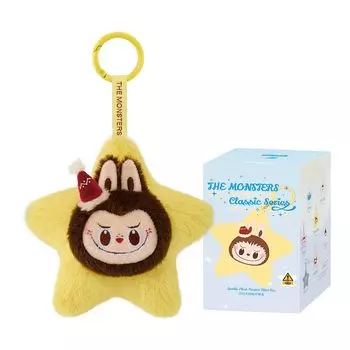 POP MART THE MONSTERS Classic Series Sparkling Plush Pendant Pop Mart Gacha Gacha Blind Box Figure Plastic Model Premium Toy PVC Soft Vinyl Original