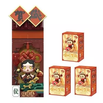 POP MART Wealthy Snake s New Year Celebration - серия Fortunate Hand блок фигурок [1 шт.]Pop Mart Gachagacha BLIND box фигурка пластиковая модель