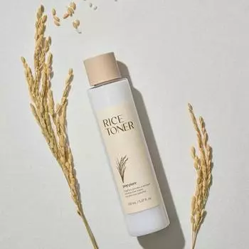 POP PURE Rice тонер 150 мл, Осветляющий, Питательный, Успокаивающий, Увлажняющий, Корейская косметика, Kbeauty, образец