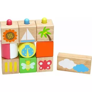 POP UP Building Educational 0 Years 1 Year Baby Birthday Girls Edut Blocks, Blocks, Toys, Old, Old, Gift, Present, Boys,