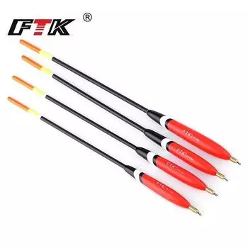 FTKFishing поплавок 4шт/1.5+1.5гр 1.2+2.0гр 2.0+2.0гр 2.5+3.0гр Bobber Vertical Buoy поплавок смешанного размера