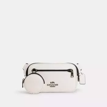 Поясная сумка Coach Elias цвета бронзы с мелом