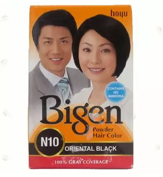 Порошковая краска для волос Bigen, Восточный черный N10, 6 г/0,21 унции (Пакет из 1)