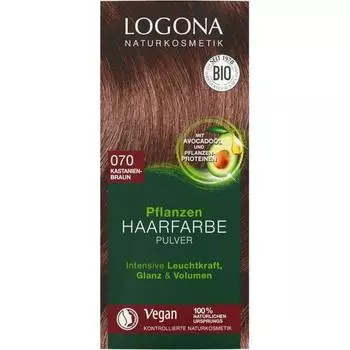 Порошковая краска для волос Logona Herb 070 Коричневый 100 г