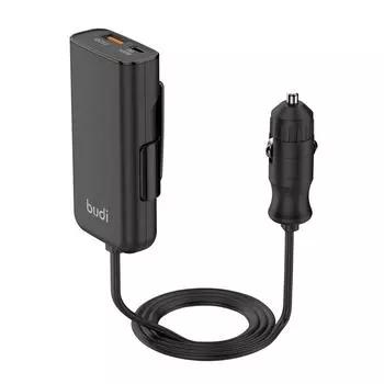 Порт USB-C PD 3.0 мощностью 100 Вт, высокоскоростная зарядка QC-3.0 в автомобиле, зарядное устройство с портом PD мощностью 118 Вт и встроенной защитой