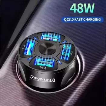 Порт USB QC 3.0 Быстрое автомобильное зарядное устройство для сотового телефона Быстрая зарядка Автомобильные аксессуары Детали салона автомобиля Автомобильные товары Инструменты Зарядка