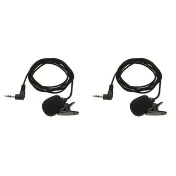 Portable 3.5mm Condenser Wired Microphone Hands-free for Audio Video Recording
