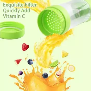 Portable Automatic Fresh Squeezed Fruit Orange Lemon Kitchen Blender Mini Electric Juicer USB Rechargeable Smoothie Shake Maker светло-желтого
