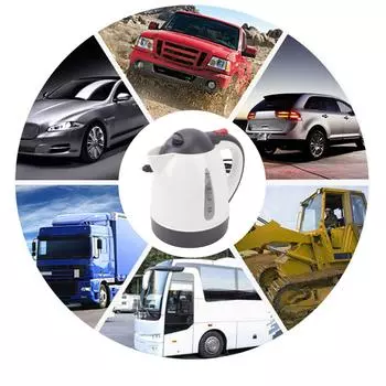 Portable Car Electric Kettle 1000ml Road Trip Travel Cigarette Lighter Car Truck Heated Water Tea Coffee Kettle Auto Shut Off