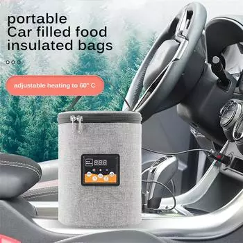 Portable Car Food Milk Warmer Insulation Bag Travel Lunch Warmer Bag Universal
