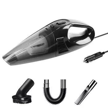 Portable Car Vacuum Cleaner Wired Rechargeable Household Handheld Automatic Vacuum Cleaner 3200kpa High Suction Power 1PCS чёрный