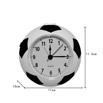 Portable Cartoon Digital Alarm Clock Watch Football Shape Design Mute Desktop Table Clock For Student Kids Children Home Decor