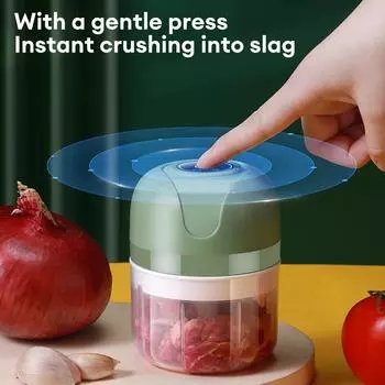 Portable Electric Garlic Masher Crusher 250ml Garlic Chopper USB Food Processor Garlic Ginger Grinder Kitchen Gadgets белый