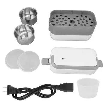 Portable Electric Lunch Box Stainless Steel Inner Liner Leakproof Heated Lunch Box for Office