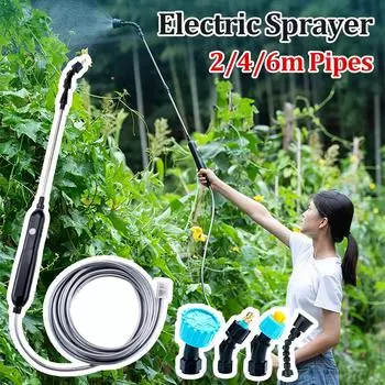 Портативный электрический распылитель atering Spray Irrigation Tool USB перезаряжаемый телескопическая ручка с 2/4 насадками для полива растений