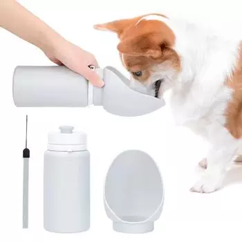 Портативная складная бутылка для воды для собак, бутылка для выгула кошек, бутылка для воды для домашних животных, чашка для выгула собак