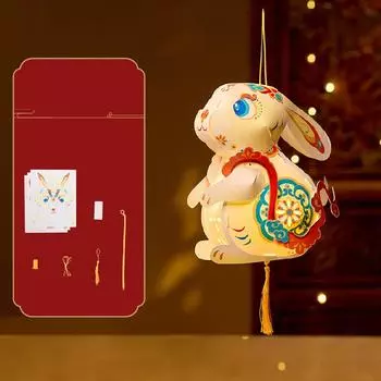 Portable Handheld Rabbit Lanterns Good Luck LED Lantern Toys Family Activity Style 2