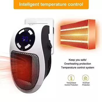 Portable Heater Electric Heater Convenient Room Heater Heating Warm Air Blower Wall Mounted Winter Warmer Machine Home Appliance EU белый