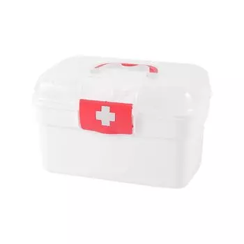 Portable Large Pill Box Multi-layer Pill Storage Organizer Waterproof Granule Storage Box Unisex S