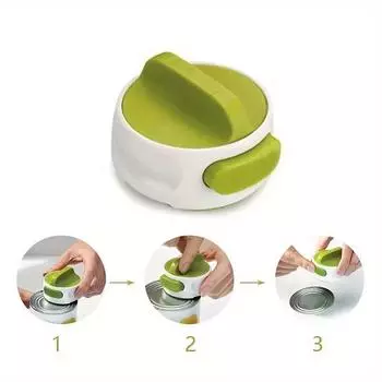 Portable Manual Can Opener Beer Can Stainless Steel Small Kitchen Tool Lid Opener Corkscrew Can Opener Easy to Twist Safe красный
