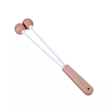 Portable Massage Double Ball Hammer Knock Back Neck Waist Legs Hand-held Massage Stick Relief Stress Meridian Beating