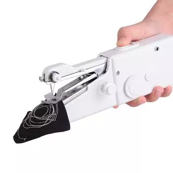 Portable Mini Electric Handy Stitch Sewing Machine Cordless Handheld Sew Needlework DIY Clothes Fabrics Sewing Tool Set