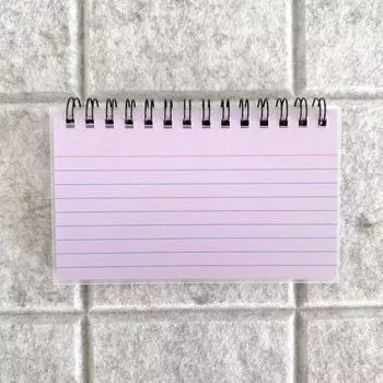 Portable Notepad Tearable Coil Note Book High Quality Journal Diary Planner School Office Light Purple
