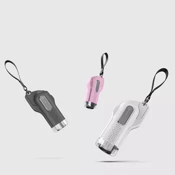 Portable Push-Type Car Safety Hammer ABS Shell Tungsten Steel Needle Household Car Window Breaker With Ring Pull чёрный