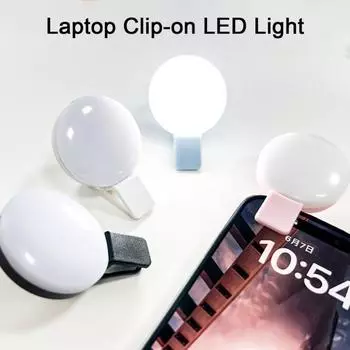 Portable Selfie Light Super Bright Multiple Lighting Modes Rechargeable Lightweight Pocket-Sized A чёрный