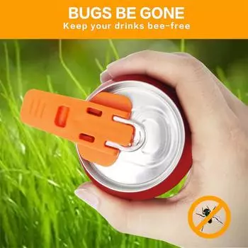 Portable Simple Can Opener Reusable Handheld Sealed Beverage Beer Coke Bottles Opener Lid Remover Kitchen Supplies Camping Tools красный