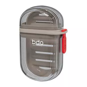 Portable Soap Holder with Lid & Drain Travel Soap Container Leak Proof Sealed Soap Dishes for Shower Bath Traveling