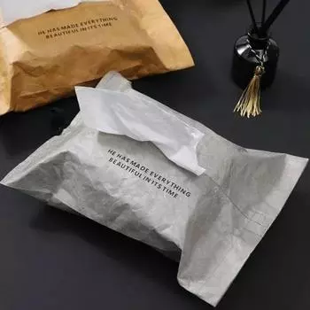 Portable Tissue Case Box Living Room Container Home Car Towel Napkin Papers Bag Holder Box Home Table Decoration Car Accessorie серый