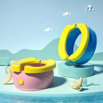 Portable Toilet Travel Baby Potty Foldable Children s Potty Urinal Stool Easy to Clean,Gift Garbage Bags and Storage Bag