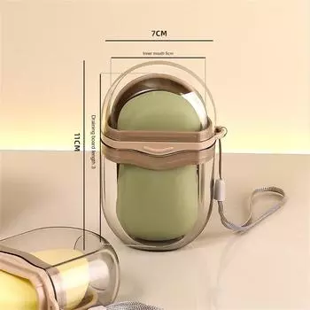 Portable Transparent Soap Box Waterproof with Cover Travel Soap Dish Double Layer Drainage Soap Container for Home&Travel