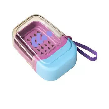 Portable Travel Soap Box Household Cartoon Dopamine Waterproof Soap Box Creative Travel Dedicated Soap Box Supplies Accessories