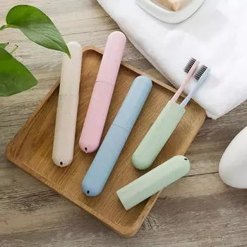 Portable Travel Toothbrush Tube Cover Case Toothbrush Protect Box Health Tooth Brushes Protector синий