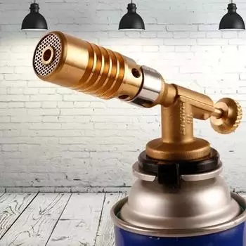 Portable Welding Torch Flame Gas Torch Flame Gun Blow Gas Lighter for BBQ Outdoor Camping Cooking Lighter Heating Camping