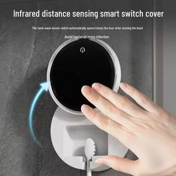 Portable Wireless UV Toothbrush Sterilizer with Smart Storage белый