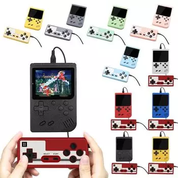 Портативная игровая консоль 400 в 1, детская ностальгическая игра для одного и двух игроков One Size чёрный
