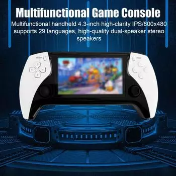 Портативная игровая консоль 4,3-дюймовый IPS-экран HD-совместимый выход Поддержка нескольких эмуляторов Портативный игровой плеер в стиле ретро