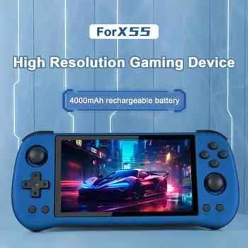 Портативная игровая консоль 5,5-дюймовый IPS-экран Совместимость с Bluetooth и поддержкой нескольких эмуляторов Портативный классический игровой плеер в стиле ретро