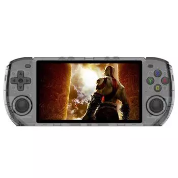 Портативная игровая консоль PowKiddy RGB10 max3 5,0-дюймовый IPS HD-экран с поддержкой подключения нескольких телевизоров 64G прозрачный черный