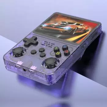 Портативная игровая консоль R36S Retro с открытым исходным кодом, Linux-система, 3,5-дюймовый IPS-экран, портативный карманный видеоплеер, 64 ГБ игр