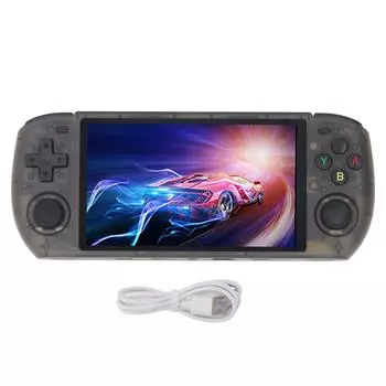 Портативная игровая консоль с 5-дюймовым IPS-экраном, поддержкой различных эмуляторов, четырехъядерным процессором, портативная ретро-игровая компания 16G+64G Storage Card Included