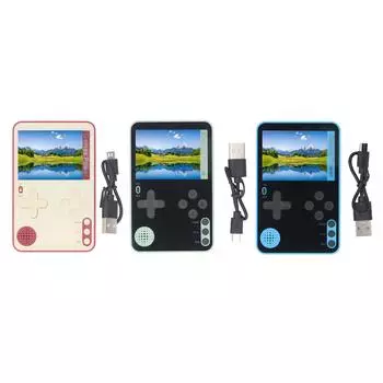 Портативная игровая консоль с экраном 2,4 дюйма, портативная ретро-игровая консоль со встроенными играми для детей Red