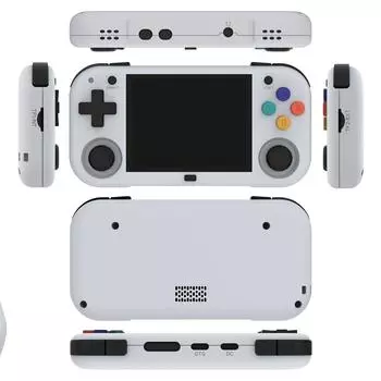 Портативная игровая консоль с экраном IPS 2,8 дюйма, ретро-симулятор, видеоплеер(Серый 64Г)