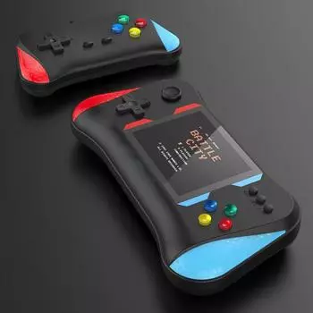 Портативная игровая консоль X7M со встроенными 500 играми, портативная игровая консоль с выходом HD/AV, мини-игровая консоль в подарок для мальчиков и девочек чёрный